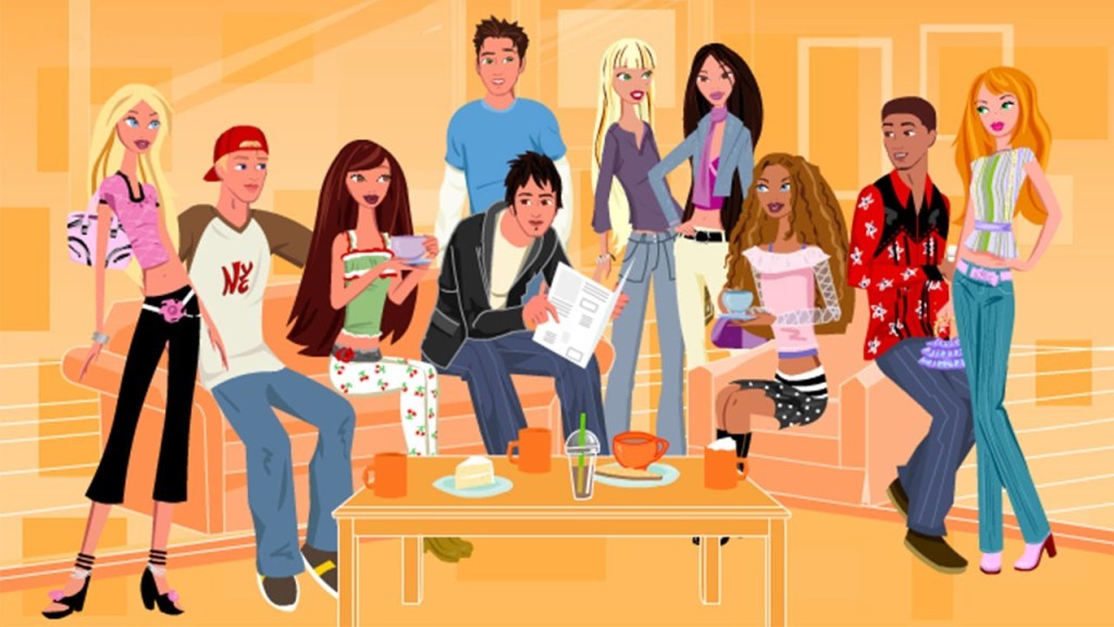 Cover image of My Scene Webseries featuring all named characters from the 2000-2006 webseries.